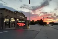 Main-Transit Fire Department with a beautiful sunset